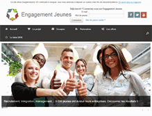 Tablet Screenshot of engagement-jeunes.com